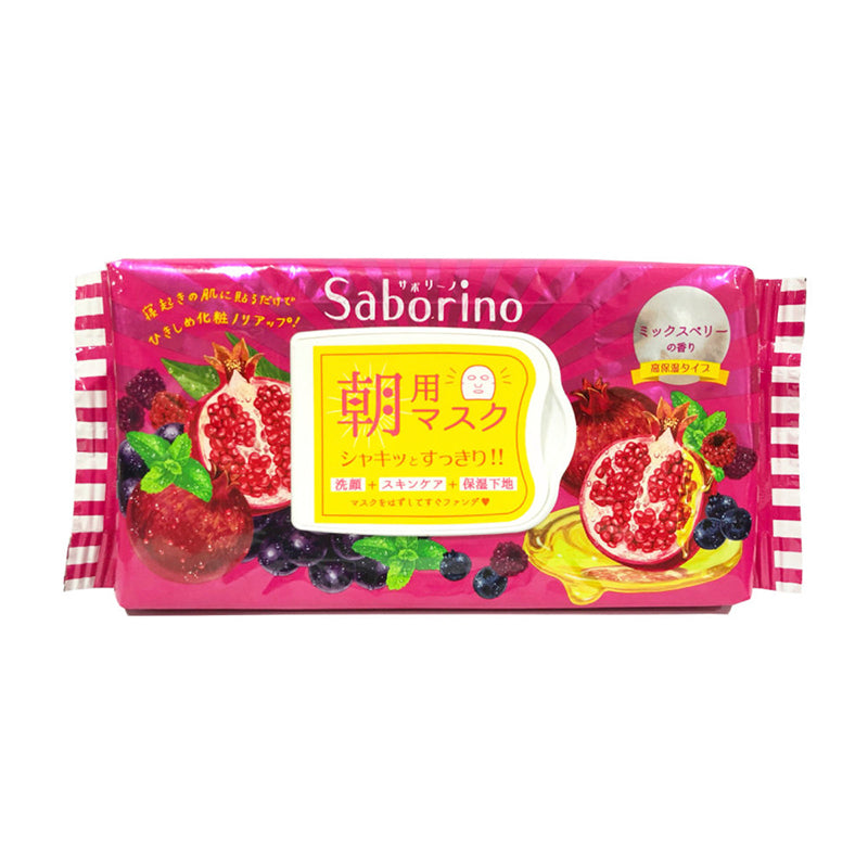 BCL Saborino Morning Face Mask 28 Sheets - Mix Berry Moisture